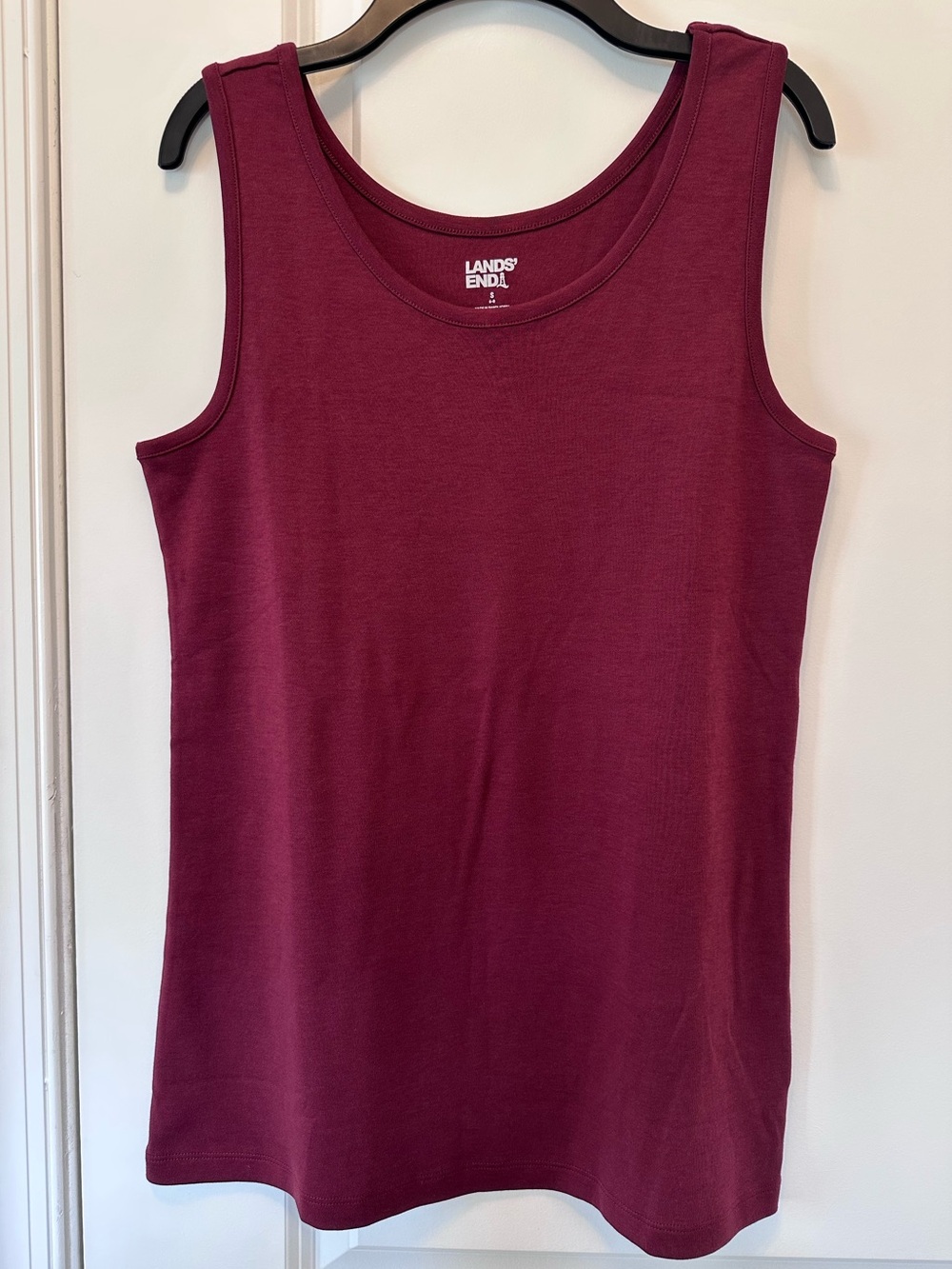 Lands' End Women's Tank Top in Burgundy Size Small 6-8